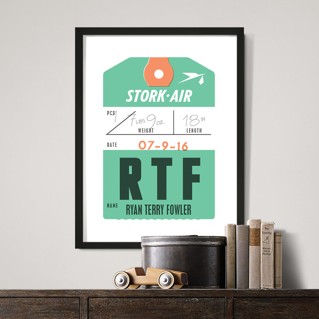 The Alexander Junior collection of personlized artwork is the perfect addition to any kid's room or nursury and makes for a truly unique gift