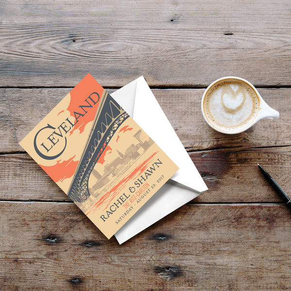 Cleveland Skyline Thank You Cards