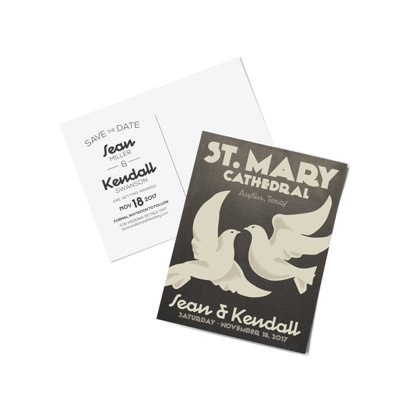 Love Birds Save The Date