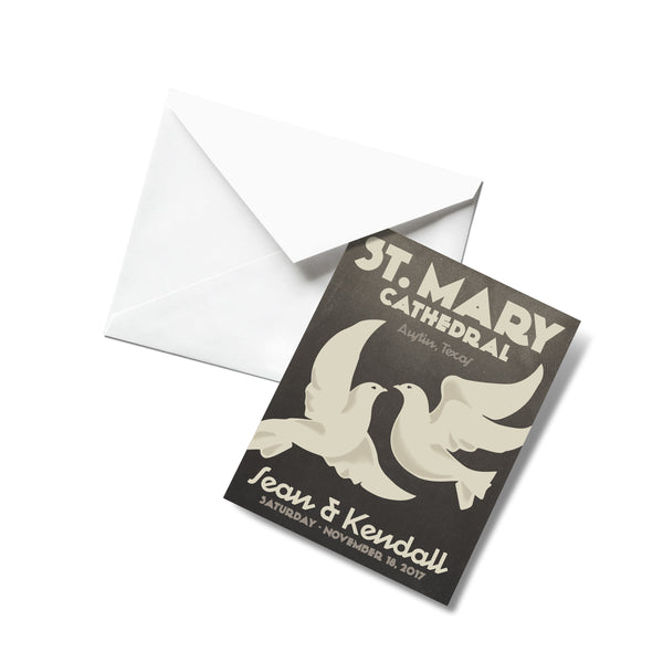 Love Birds Thank You Cards