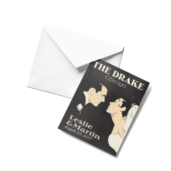 First Kiss Thank You Cards