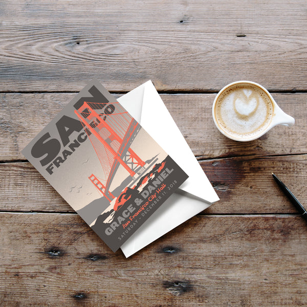 San Francisco Golden Gate Thank You Cards