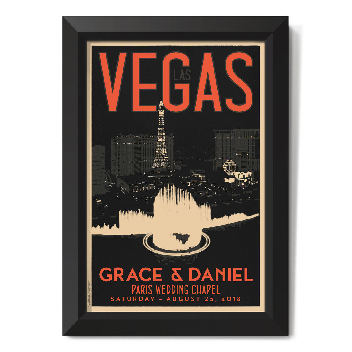 Las Vegas Fountain Thank You Cards