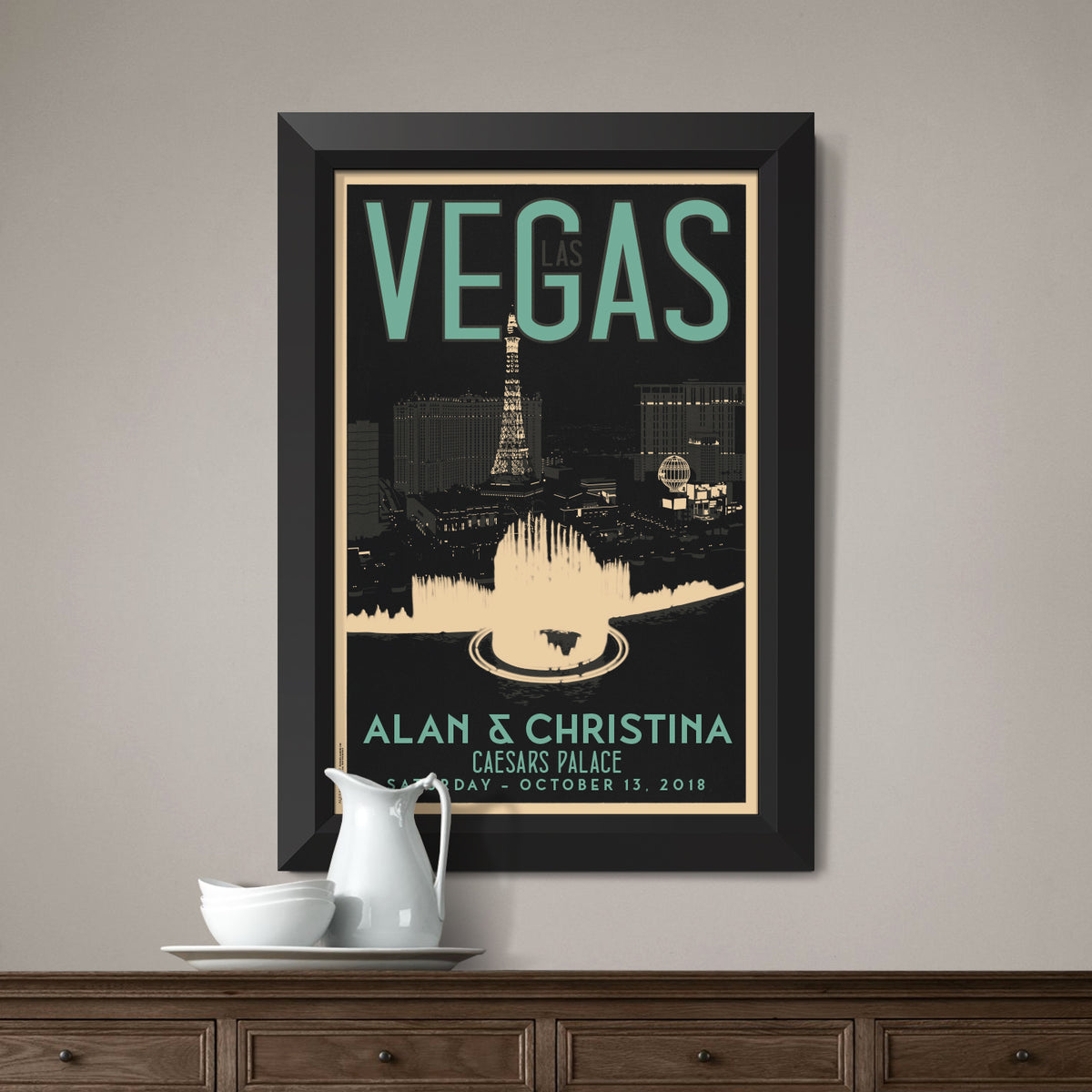 Las Vegas Fountain Thank You Cards