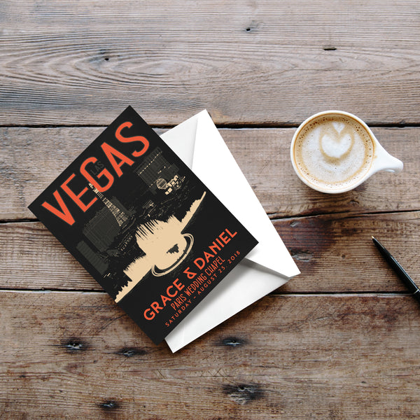 Las Vegas Fountain Save The Date