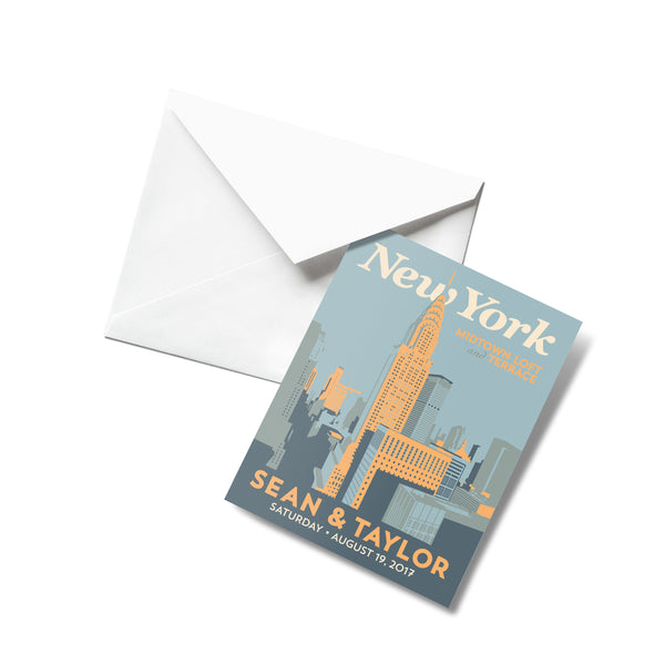 New York Downtown Thank You Cards