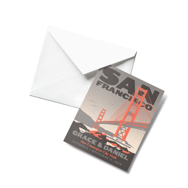 San Francisco Golden Gate Thank You Cards